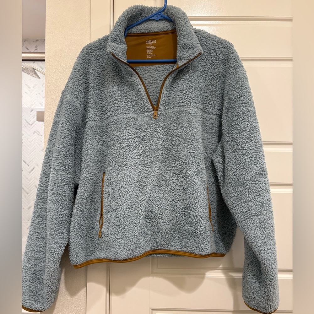 girlfriend collective | Recycled Half Zip
